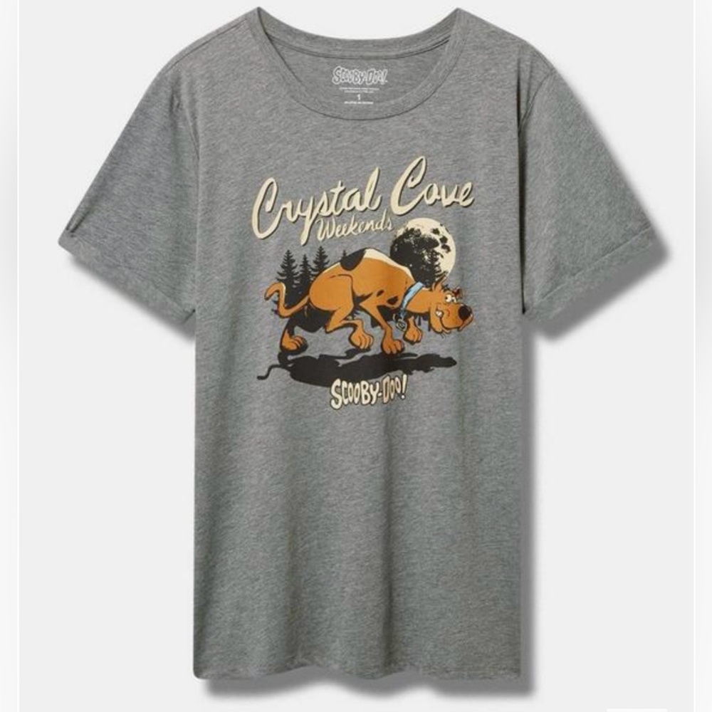 NWT Torrid WB Scooby Doo “Crystal Cave weekend” cotton roll sleeve shirt 3X 4X